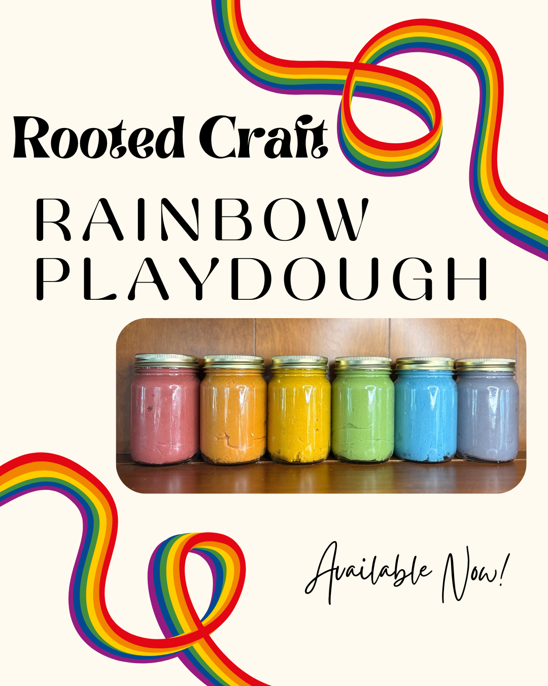 Rainbow Playdough Set